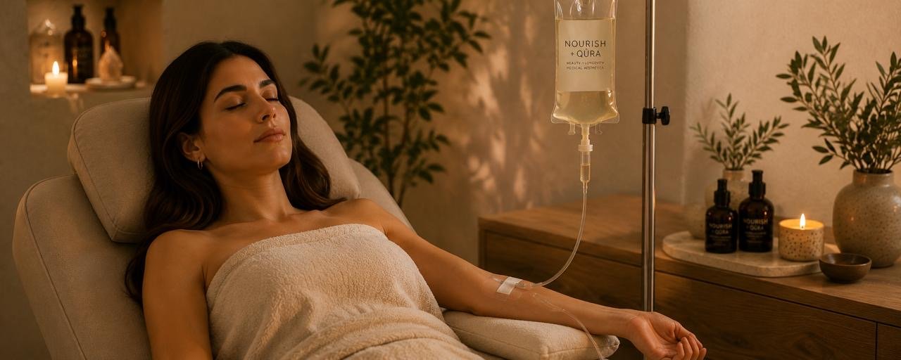 IV wellness infusion at QÜRA Medical Aesthetics